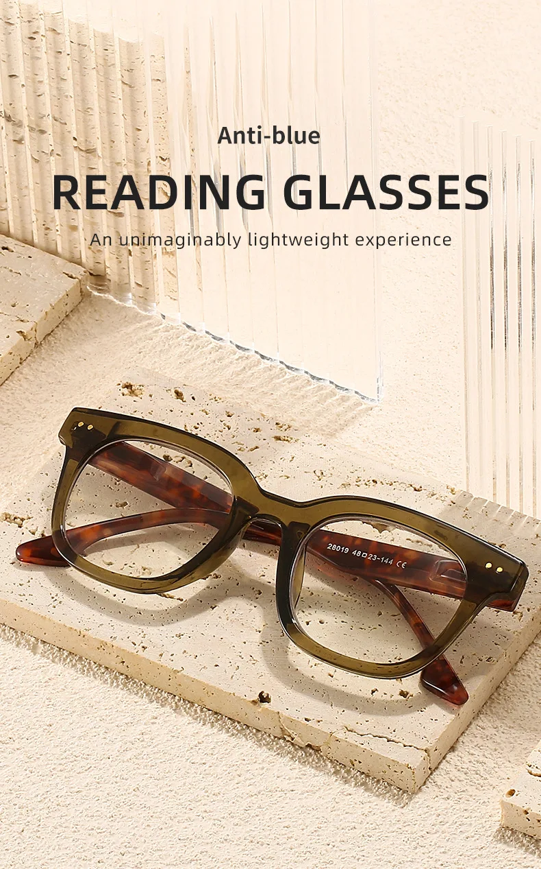 Sehr Dioptrien +4,25 4,5 5,0 bis +8,0 Lesebrille Ältere Männer Frauen Große Rahmen Anti Blaues Licht Presbyopie Brillen Leser – Detail 3
