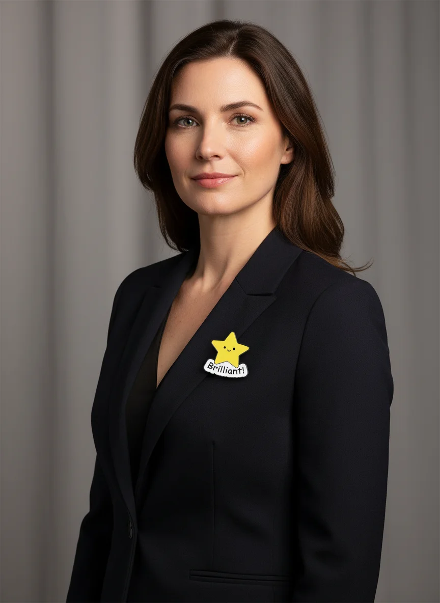 Classic Yellow Brilliant Star Enamel Pins Never Give Up Boxing Gloves Brooches No More Drama Badge