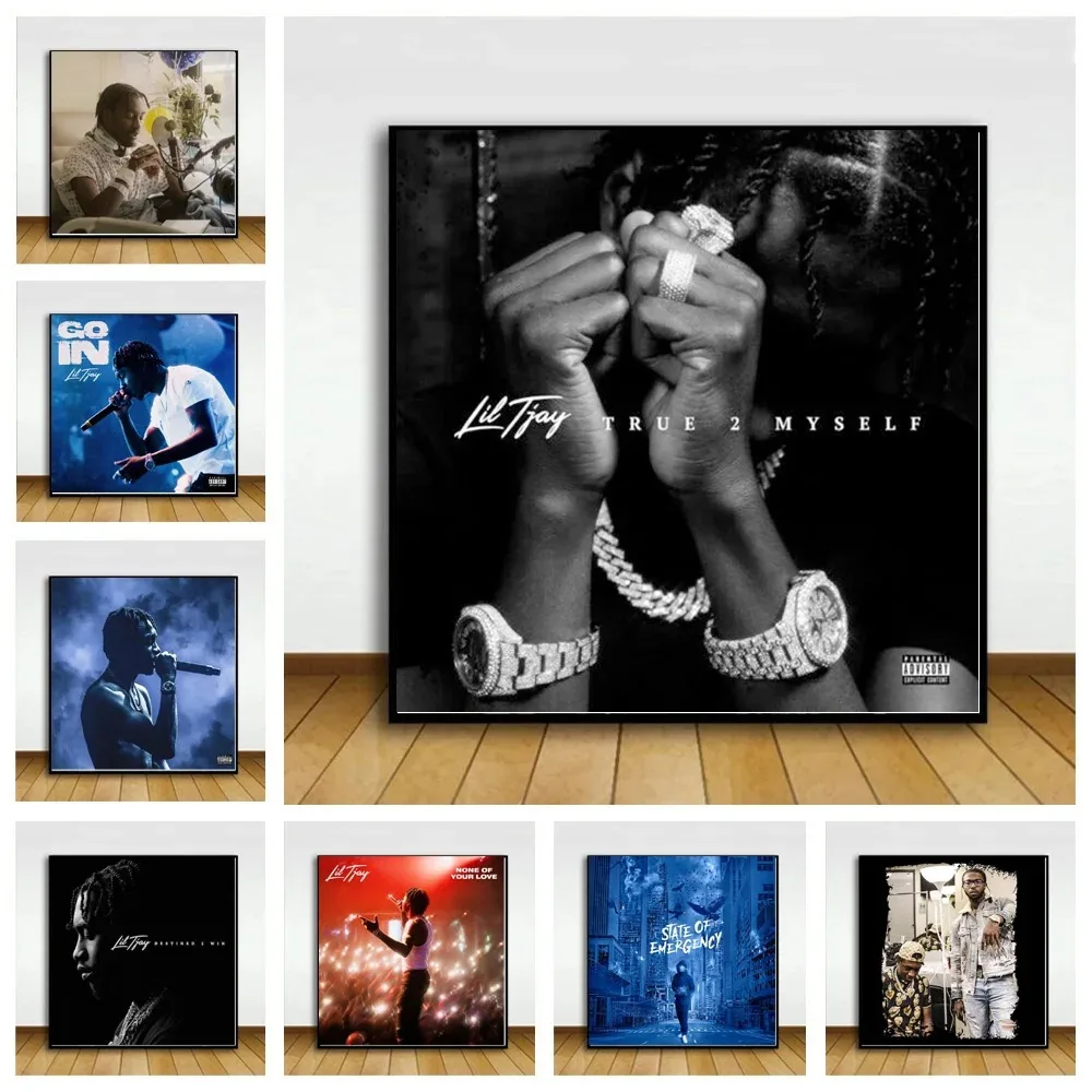 Lil Tjay State Emergency Beat Odds Music Album Cover Star Poster And Prints Art Canvas Wall Pictures For Living Room Home Decor
