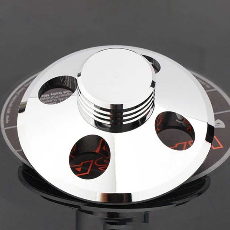2 PCS CD Stabilizzatore disco bilanciato Argento Metallo Audio LP Giradischi in vinile Stabilizzatore disco in metallo Giradischi Morsetto per pesi Hifi