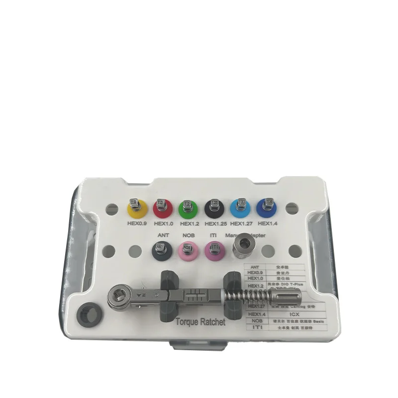 

Инструменты для протезирования зубной имплантатологии, комплект крутящего момента для зубного имплантата, отвертка, гаечный ключ, реставрация протеза, трещотка, стоматологические инструменты