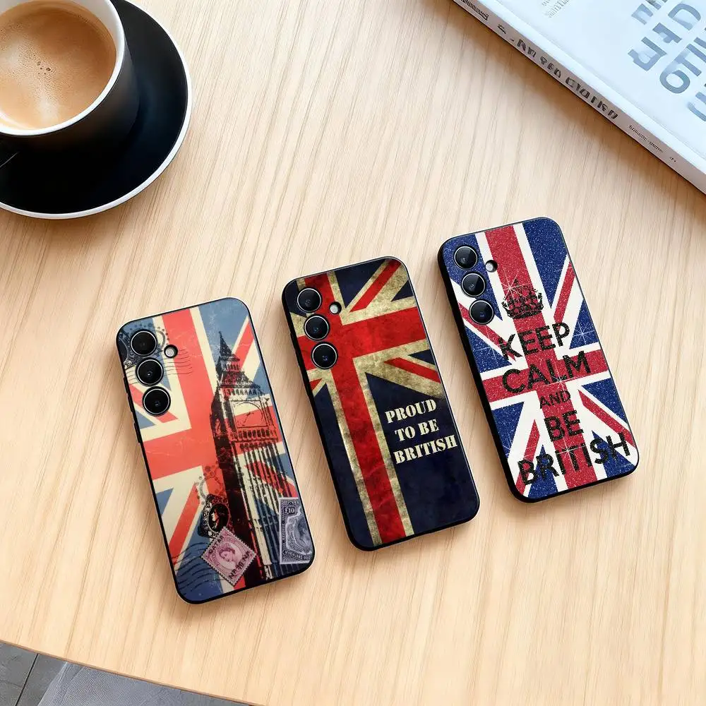 The Culture of the British National Flag  Phone Case Black Silicone Soft For Samsung Galaxy A73,A72,A71,A70,A53,A52,A51
