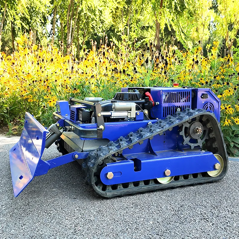 Customized remote control hillside lawn mower track type suitable for all terrain slopes automatic lawn mower