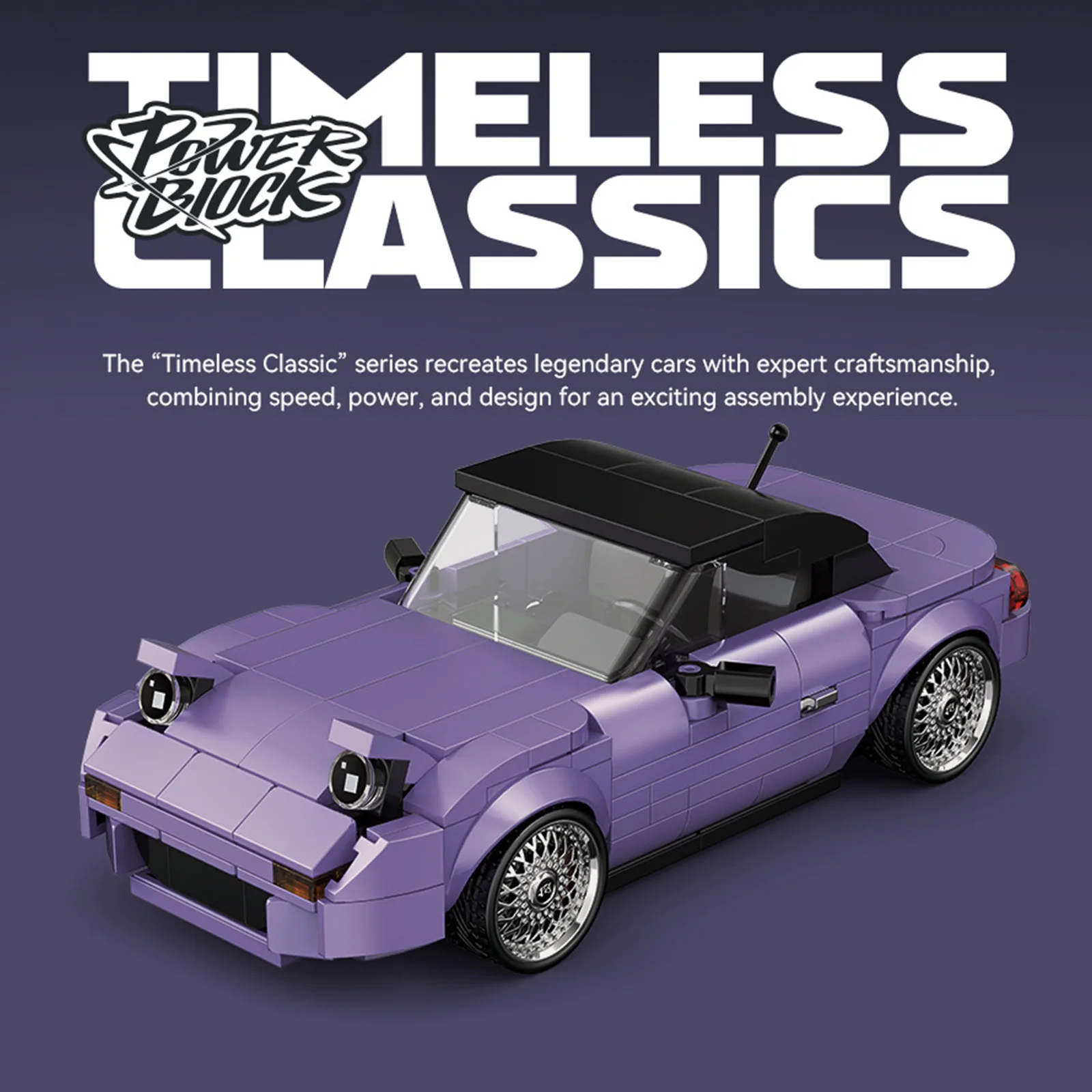 PB8817 370 Stück Speed Racing Car Technische Bausteine Drift Modell MOC Kit für fortgeschrittene Bauher