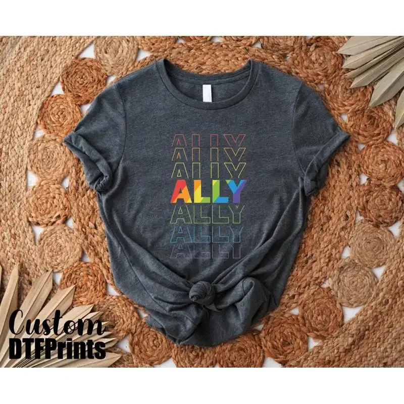 LGBTQ Ally T Shirt Love Is Support Trans Pride For Social Justice