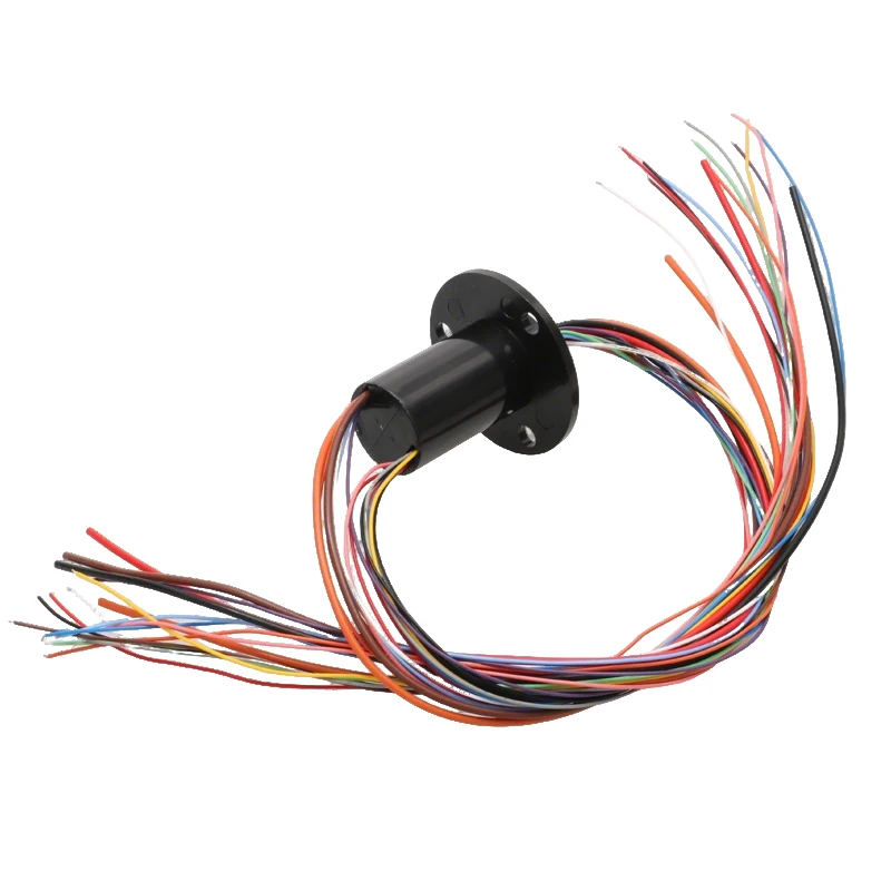 1PCS 4-Channel 10A Plus 12-Channel 2A Slip Ring Multi-Circuit Slipring 360° Rotary Electrical Connector for RC Tank/Car Model