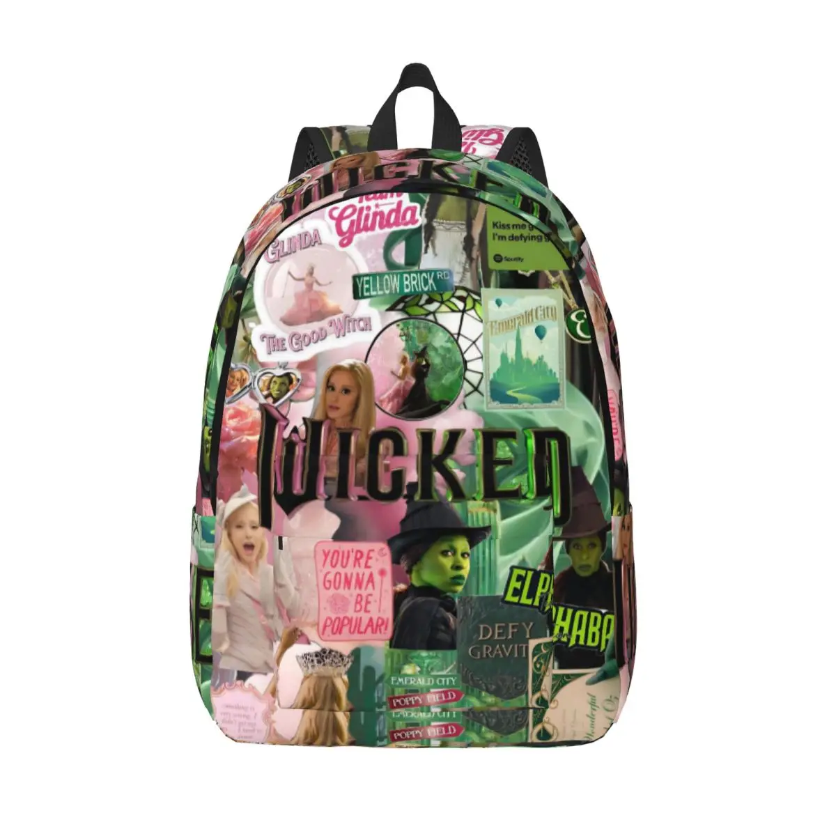 

Wicked For Good Рюкзак для учащихся начальной средней школы Glinda Elphaba Bookbag Подростковый рюкзак для путешествий