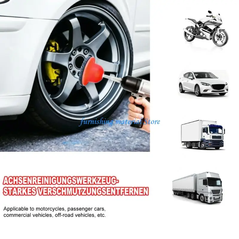 

Y5GD Wheel Disc Cleaning Tool For Oxidation Removal Works With Battery Powered Drills And Machines
