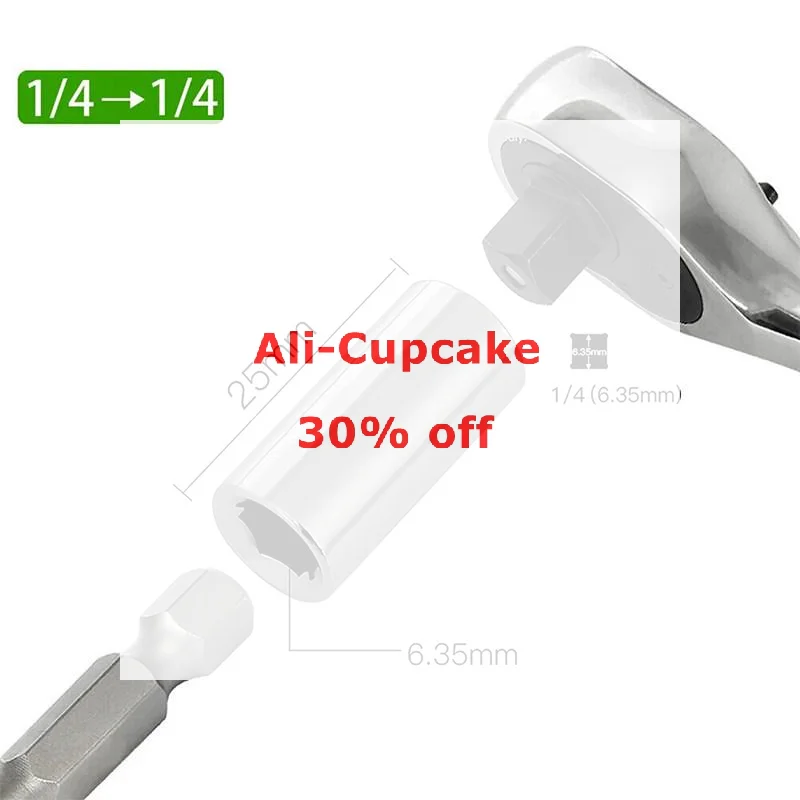 Chrome Vanadium Steel Socket Adapter With High Hardness And Large Torque Perfect For Home DIY Repair Mechanical Maintenance Wor