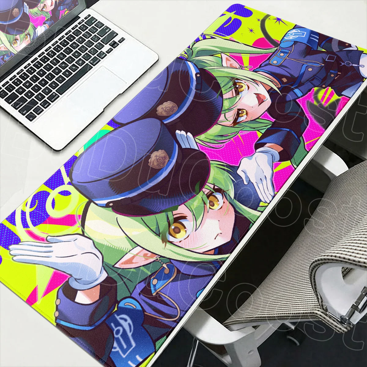 Anime Twin Girls Tachibana Rubber Mouse Pad Cute Non-slip Deskmat XXL Large Mousepad HD Printing Blue Archive Gamer Keyboard Mat