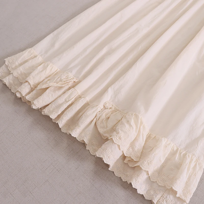 กระโปรงทรงเอพิมพ์ลายดอกไม้ ผ้าคอตตอนผสม ทรงเอไลน์ ชายกระโปรงผ่า  เอวสูง  สำหรับผู้หญิง  ฤดูใบไม้ผลิ/ฤดูใบไม้ร่วง  รุ่นใหม่