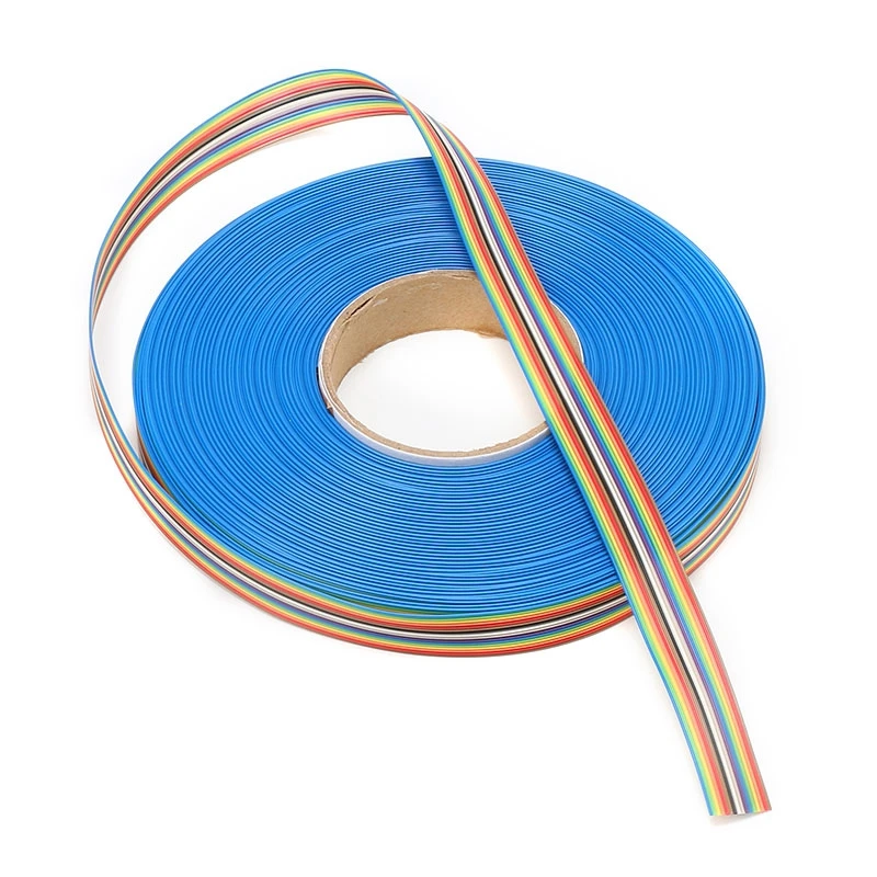 2m 16-poliges Flachband-Verlängerungskabel, Regenbogenkabel, 1,27mm Leiterabstand, Verbindungskabel für Elektronik – Detail 4
