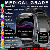 For Xiaomi Medical Grade Smart Watch For Men Women Blood Sugar Lipid Uric Acid Bluetooth Call Smart watch Monitor ECG+PPG+HRV