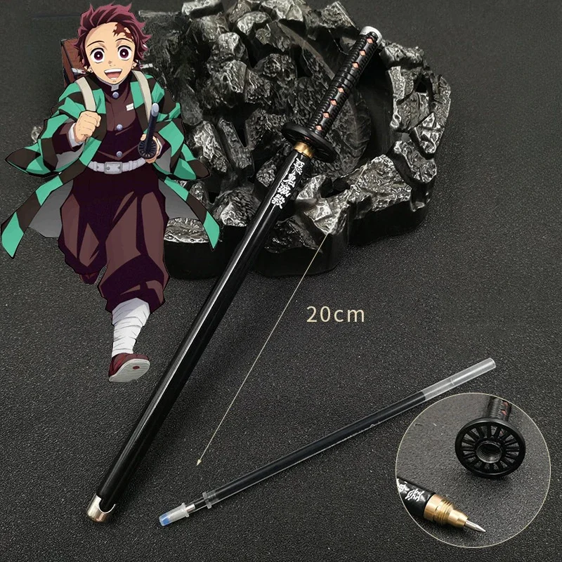 20 cm Unterschriftenstift Mitsuri Shinobu Tanjiro Legierung Echte Größe Kugelschreiber Anime Charakter Zubehör Bürobedarf Geschenke