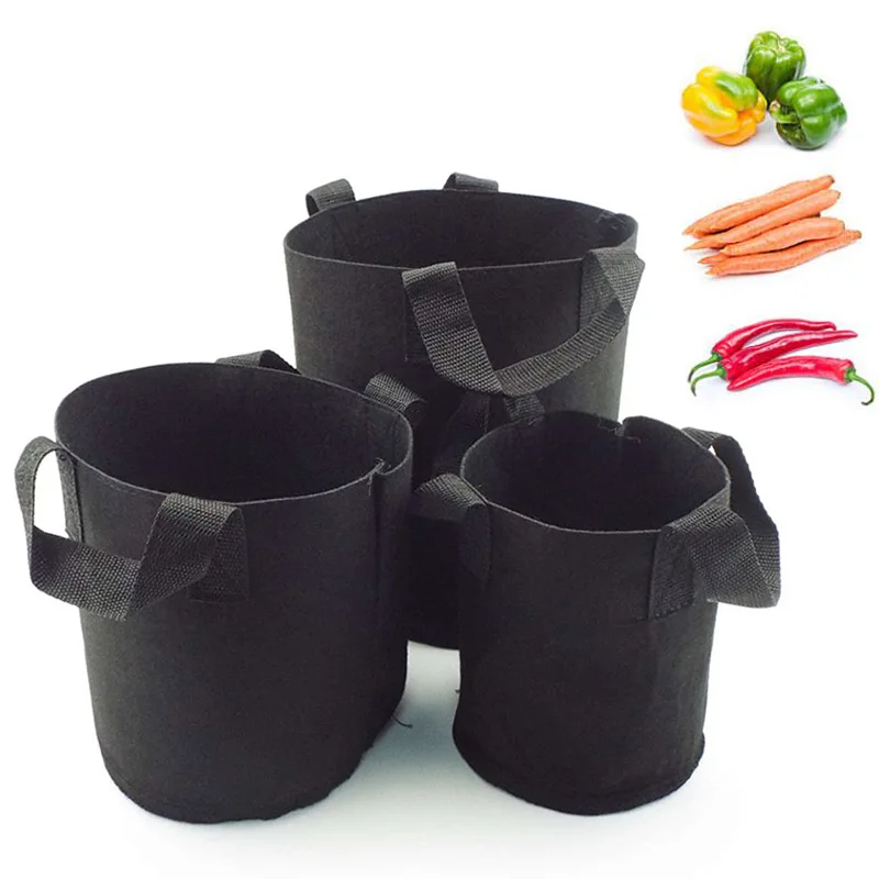 

2/3/6 Tall Gallon garden pots planters grow bags nursery plant pots fabric vegetable for jardim nursery growing supplies tools