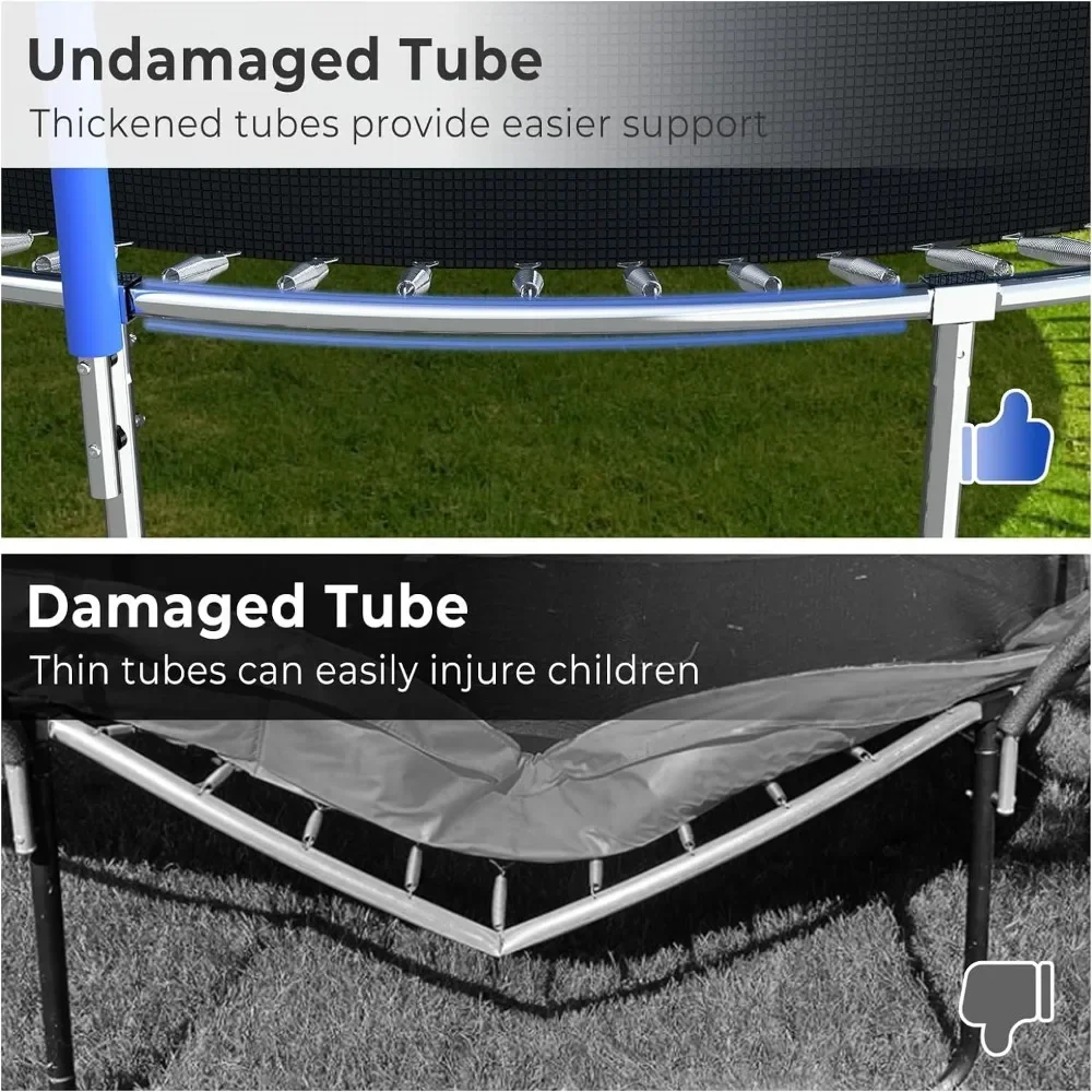 ez ترامبولين للأطفال والكبار، ترامبولين كبير للاستخدام الخارجي مع غلاف، ترامبولين في الفناء الخلفي