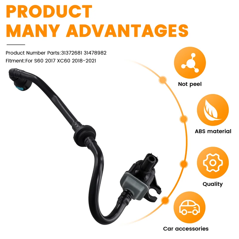 

A60E-Car Engine Vapor Carbon Canister Solenoid Valve 31372681 31478982 For Volvo S60 2017 XC60 2018-2021