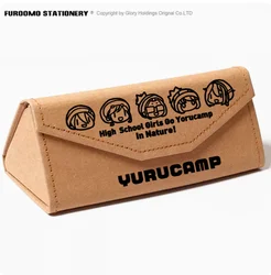 Anime Virtual Camp Yuru Camp Fold Pencil Case Protective Hard Eye Glasses Case Portable Storage Sunglasses Box 1522