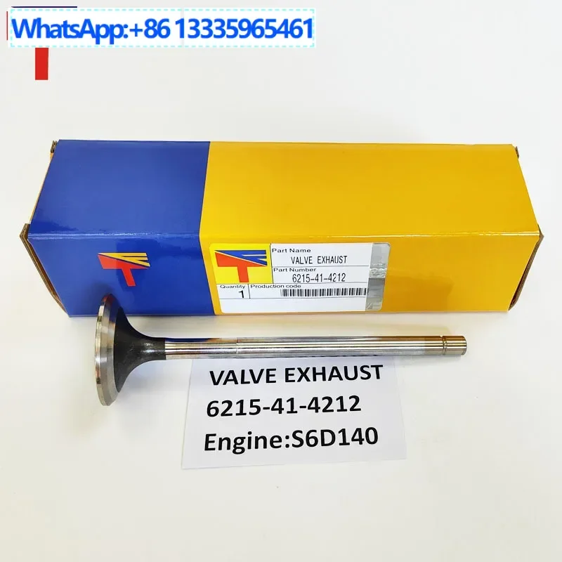 

2 шт. выпускной клапан 6215-41-4212 для деталей двигателя S6D40 строительной техники