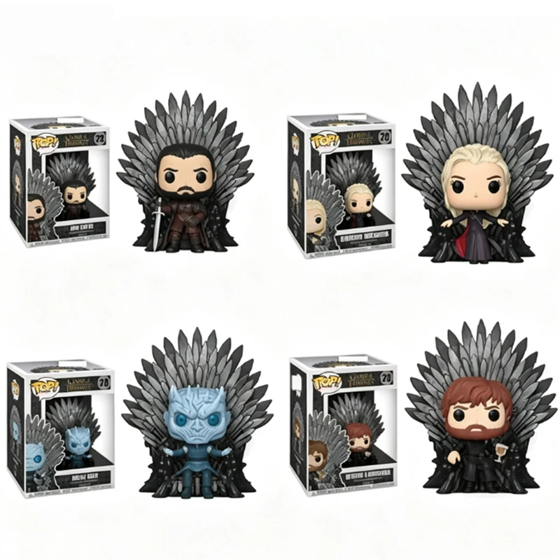 Funko Daenerys Hermione Night King Bran Star Tyrion Lannister Eleven Shazam Arya Stark BabyGroot Model Collection Toys