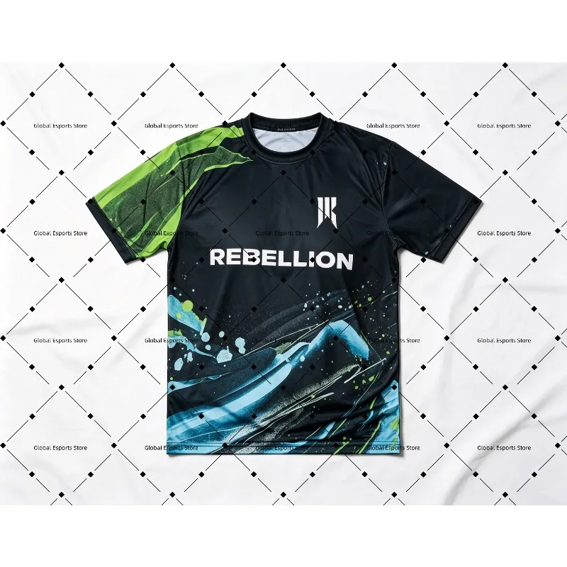 2026 Shopify Rebellion E-Sports Club Team Trikot T-Shirt Digitaldruck-Muster Valorant LOL CSGO Kurzarm-T-Shirt