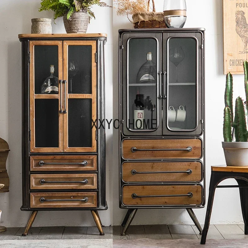 

Retro Cabinet B & B Chest of Drawers Hotel Living Room Bedroom Decorative Storage Locker