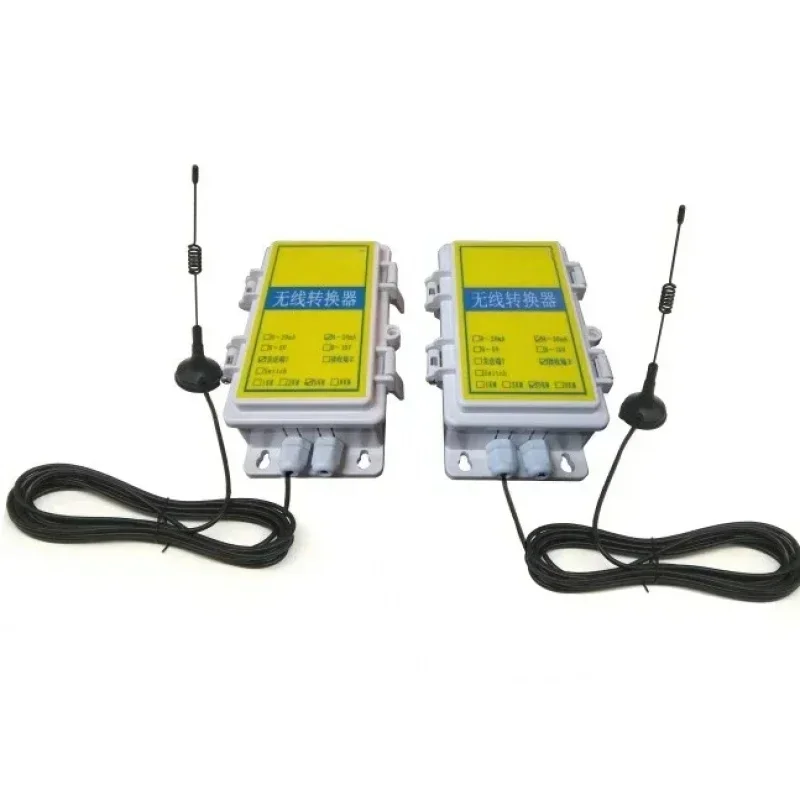 

To Wireless Wiring High Precision 1-4 Channel 4-20MA 0-10V Analog Radio Conversion 3KM