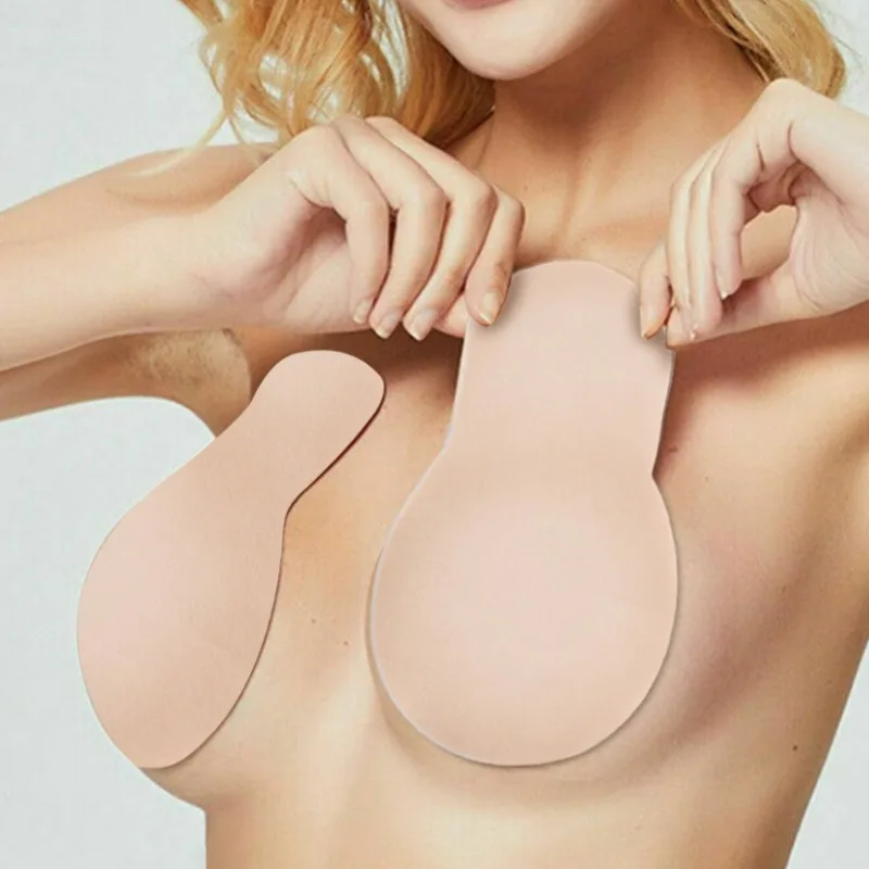 Comfortable Lifting Chest Patch Anti Sagging Bra Pad Women Breast Sticker Anti Convex Point Nipple Cover Solid Color Chest Paste