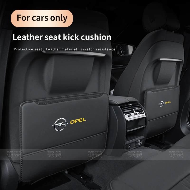 Car Seat Back Protection Anti-Kick Pad Rear Seat Storage Bag For Opel OPCline ASTRA CORSA INSIGNIA MOKKA VECTRA ZAFIRA GTC Tigra