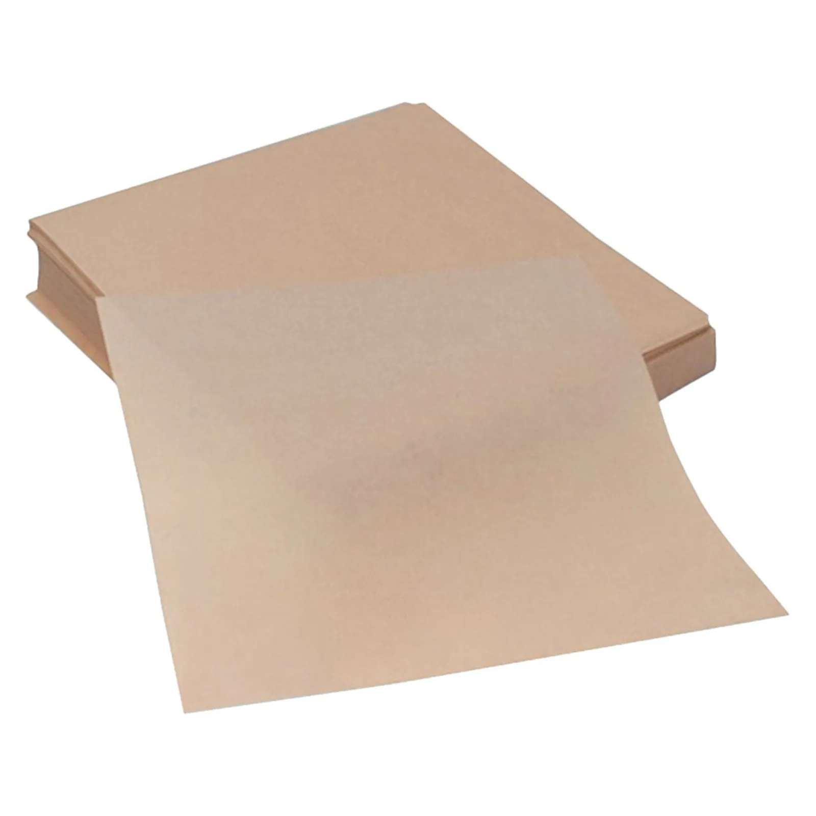 400 pcs Unbleached Natural Wood-Color Baking Paper Sheets – 20 cm Greaseproof Parchment for Pizza, Cookies & Oven