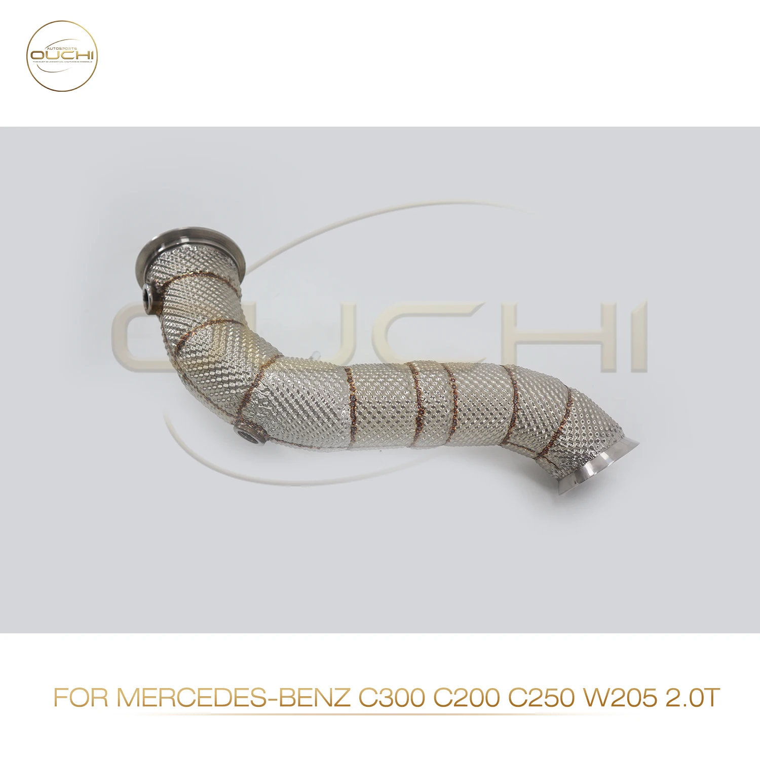 

OUCHI Exhaust Stainless Steel Downpipe for Mercedes benz C300 C200 C250 W205 2.0T Engine Car Accessories With Catalytic Converte