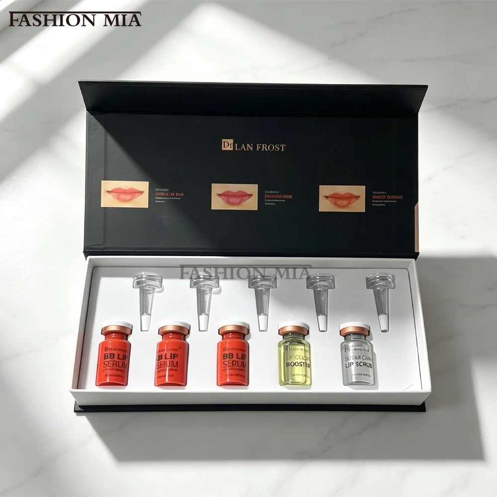 Korea 8ml BB Lips Cream Glow Ampoule Starter Kit Semi-Permanent Lip Gloss Moisturising Brighten No Color Fading Lip Treatment