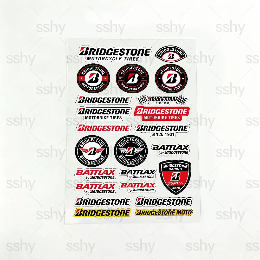 

Водонепроницаемые светоотражающие наклейки FOR BRIDGESTONE для мотоциклов и автомобилей, легко снимаемые, многоразовые.