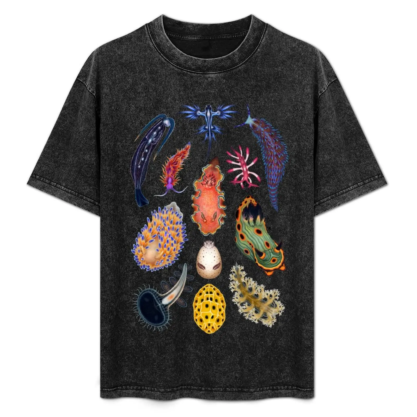 

Nudibranchs Plate T-Shirt Abstract Pattern Print Top