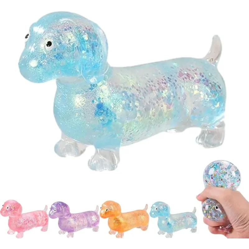 set-da-4-pezzi-di-squishy-a-forma-di-bassotto-con-corpo-allungato-e-texture-a-ritorno-lento-ideale-per-decorare-la-scrivania-e-per-creare-composizioni-da-collezione