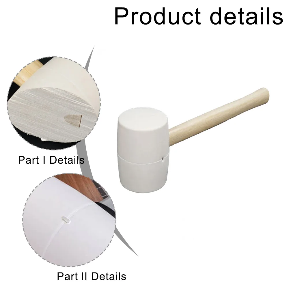 Home Renovation Tool Ergonomic Rubber Mallet Delicate Construction Work Comfortable Grip Enhanced Visibility Essential Home Tool