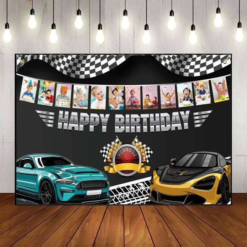 Personalized Photography Photo Party Backdrop Wall Customized Picture Decoration Background Happy Birthday Banner Baby Shower