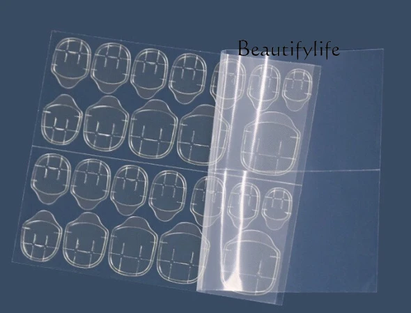 

Nail art double-sided tape patch transparent, simple and natural daily high-end feeling new 24 stickers