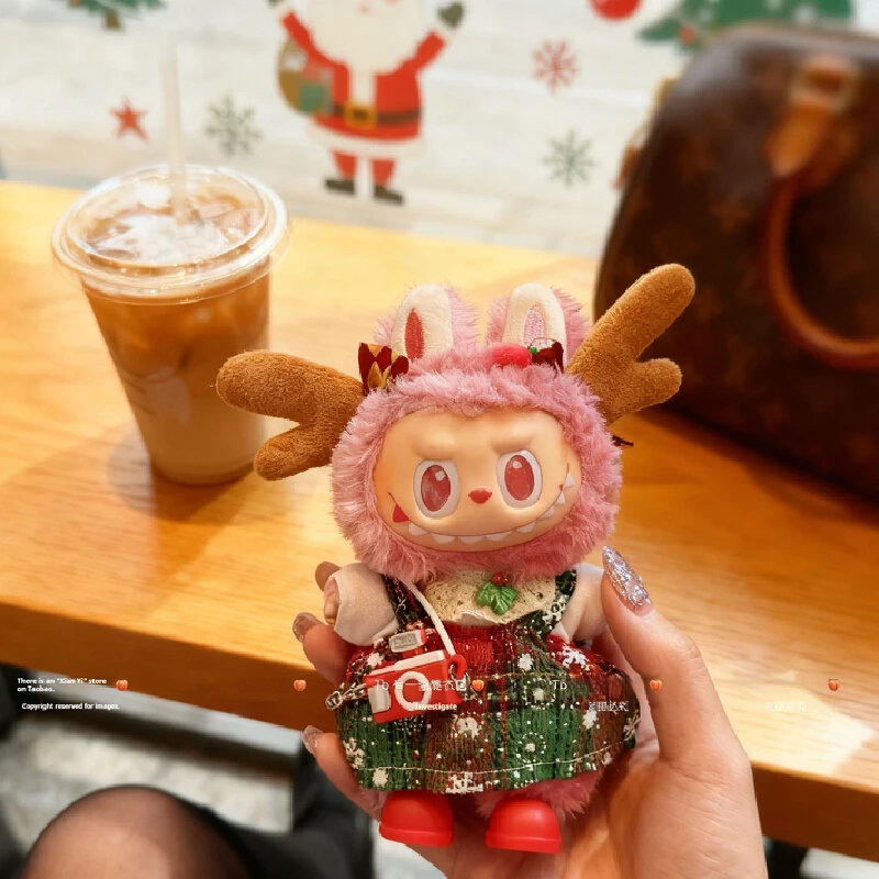 

Для Labubu Одежда без кукол Labubu Рождественское детское платье Симпатичный комплект кукол 17 см без одежды в комплекте для кукол игрушки и хобби