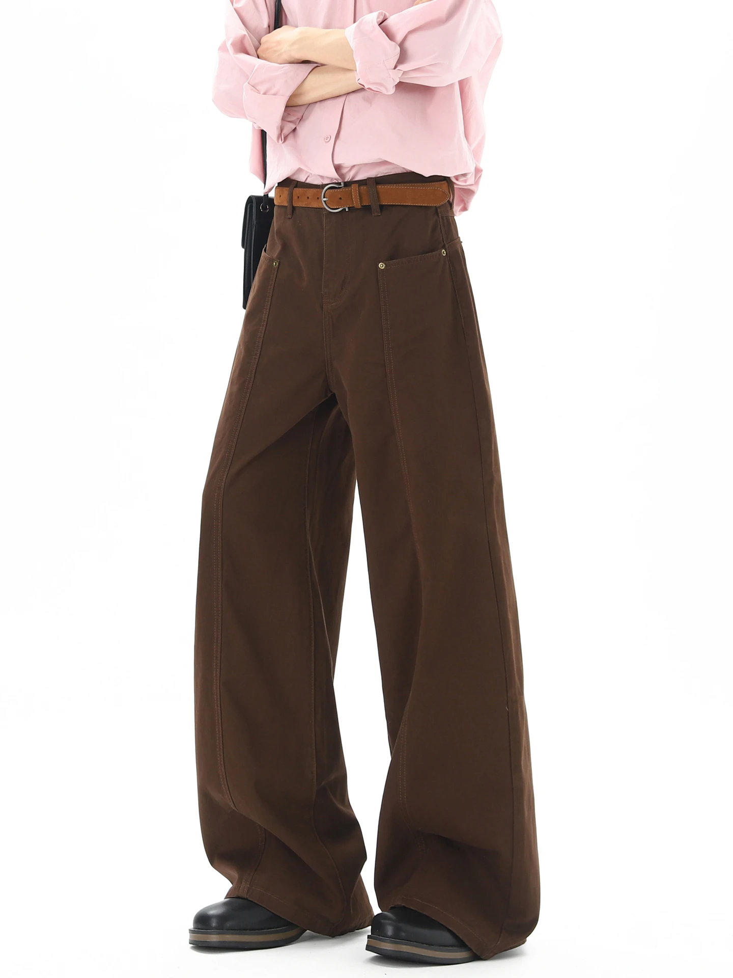 

Мужские брюки Cleanfit: универсальные, прямого кроя, в стиле рабочей одежды, уличные, ретро, деконструированные, широкие, длинные, повседневные