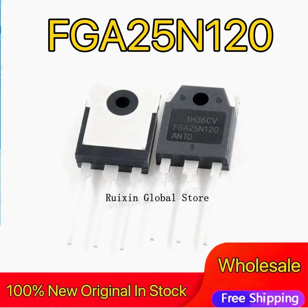 【3PCS】Imported brand new FGA25N120 induction furnace power tube FGA25N120ANTD TO-3P available for direct purchase in stock