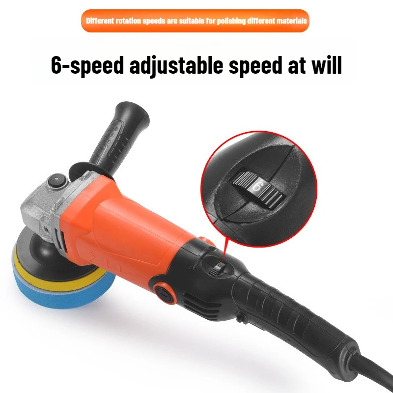 Handle Rotary Car Buffer Polisher Waxer Scratch Repair Sealant Applicator For Car Floor Marble Grinding EU Plug specification