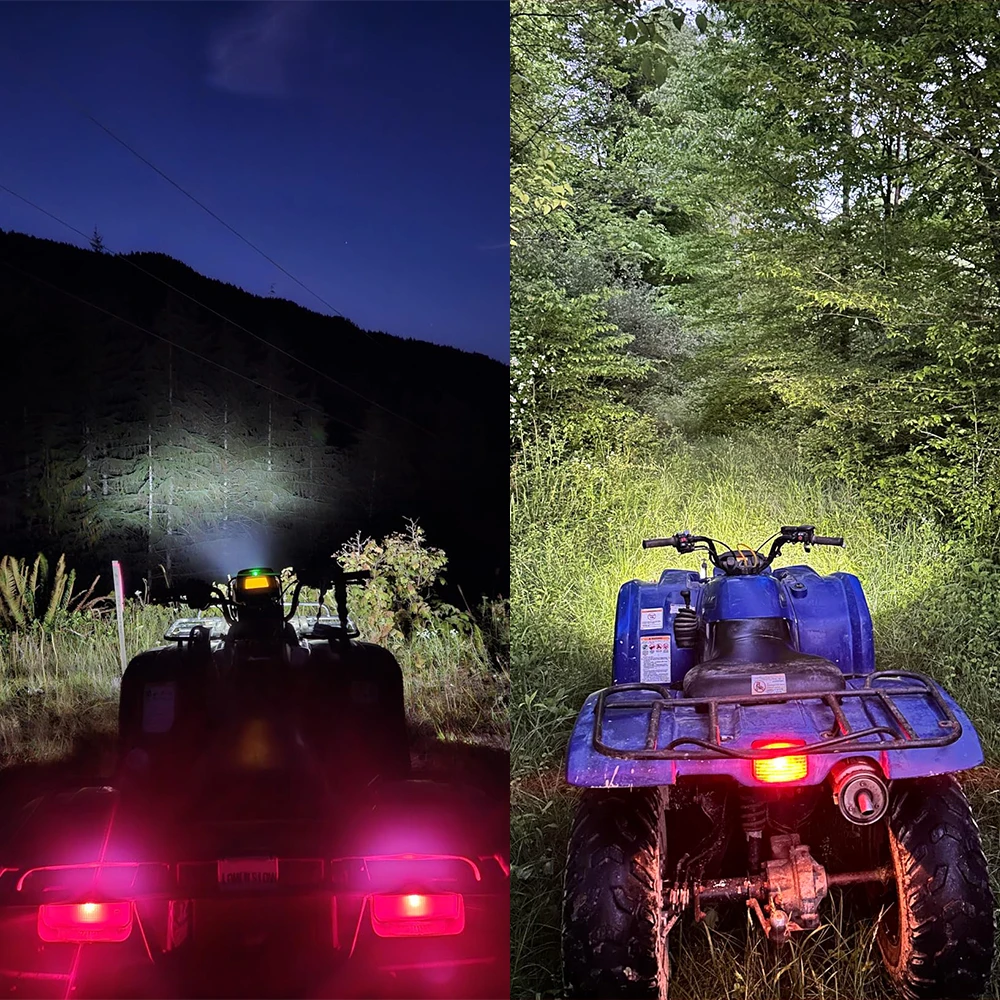 2 шт., 80 Вт, супер белые светодиодные лампы для фар, обновление для Yamaha ATVS YFM350 400 450 660 700 Raptor Blaster 200 Banshee 350 ATV Luces