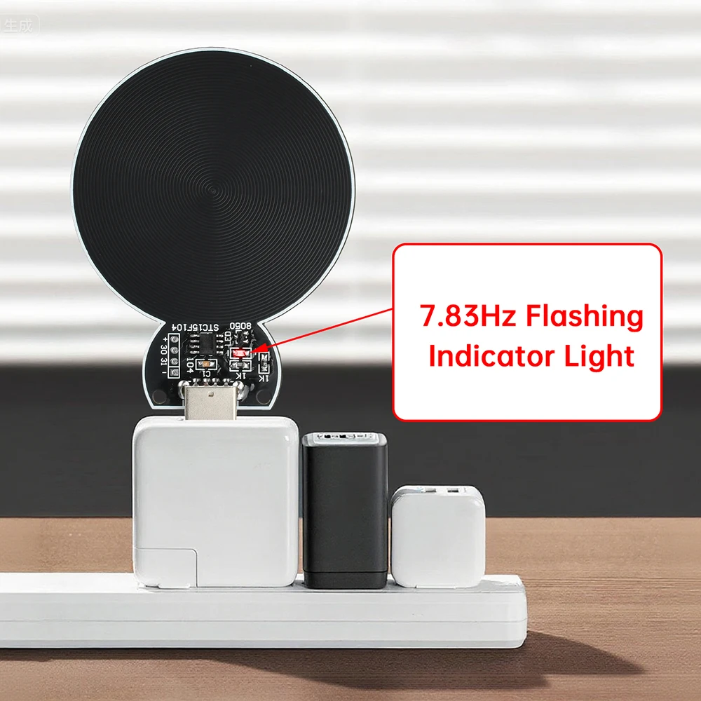 Interface quadrada do USB da onda do gerador de sinal do gerador da onda de DC 5V 7.83HZ Schumann com luz