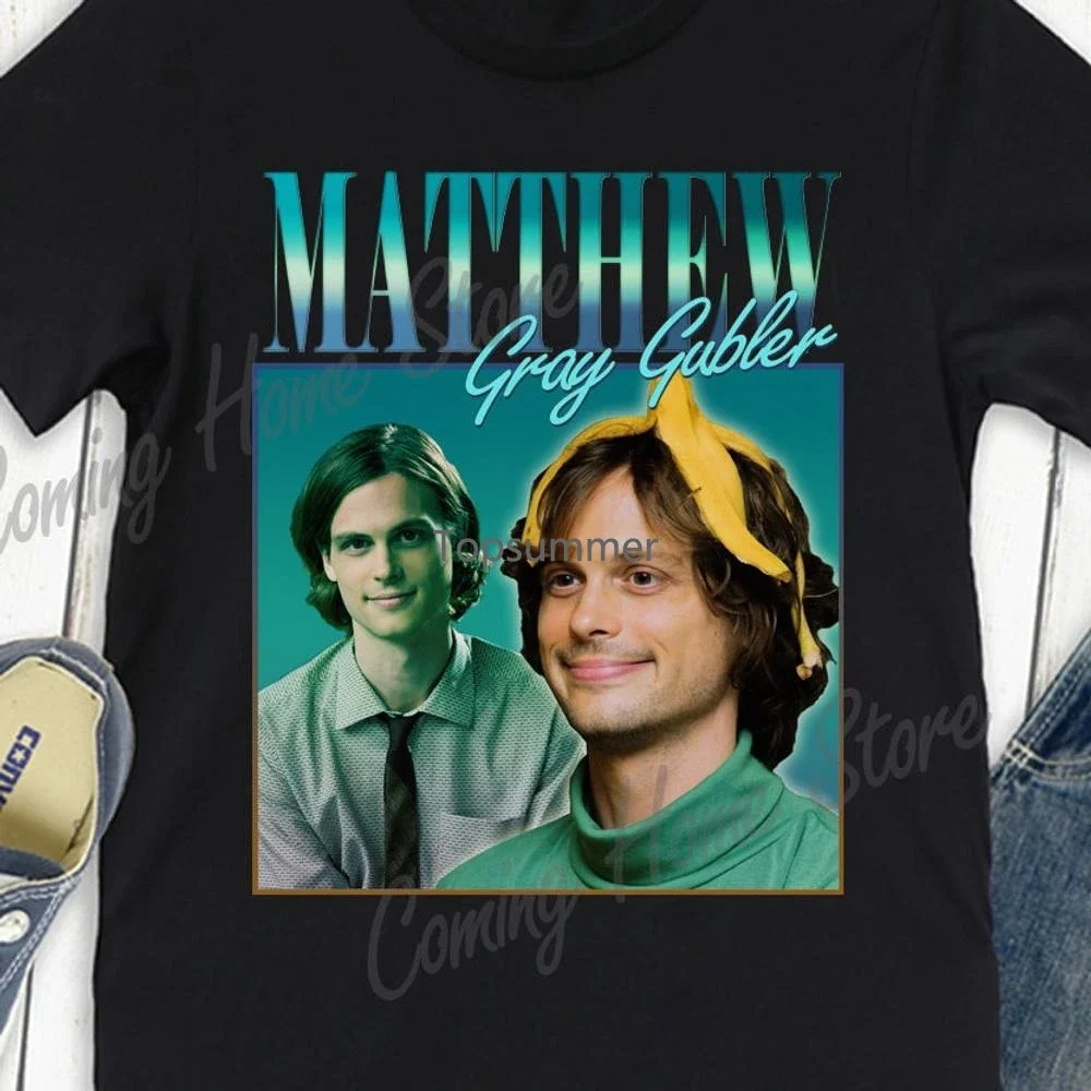 

Matthew Gray Gubler Shirt Spencer Reid Criminal Minds T Shirt Vintage Retroand Women Size Tee