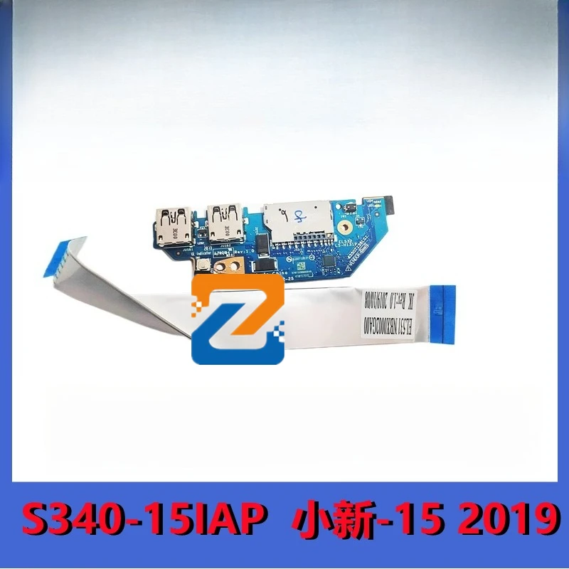 Para Lenovo Ideapad S340-15 S340-15IAP S340-15IWL 15 2019 Placa de interruptor de encendido placa USB LS-H131P