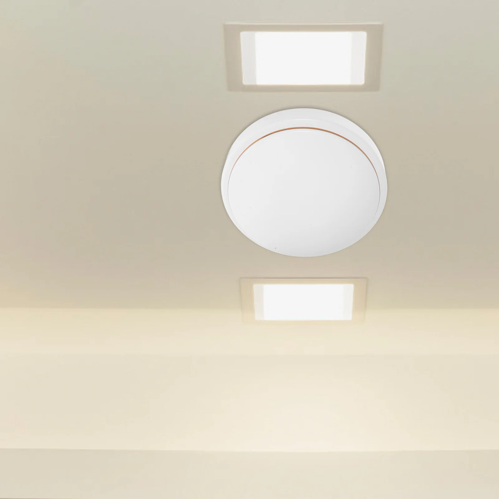 Luz de techo de plástico, pantalla de cúpula, montaje empotrado, cubierta redonda de 18,7 Cm de diámetro para dormitorio, comedor, reemplazo de accesorios de iluminación