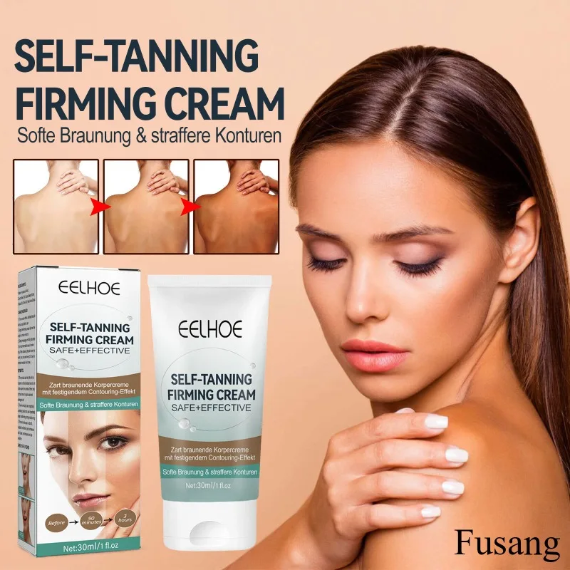 

2024 Effective Tanning Cream Men Women Skin Bronzing Booster Sun-free Blackening Cream for Body Face Summer Brown Bronzer Lotion