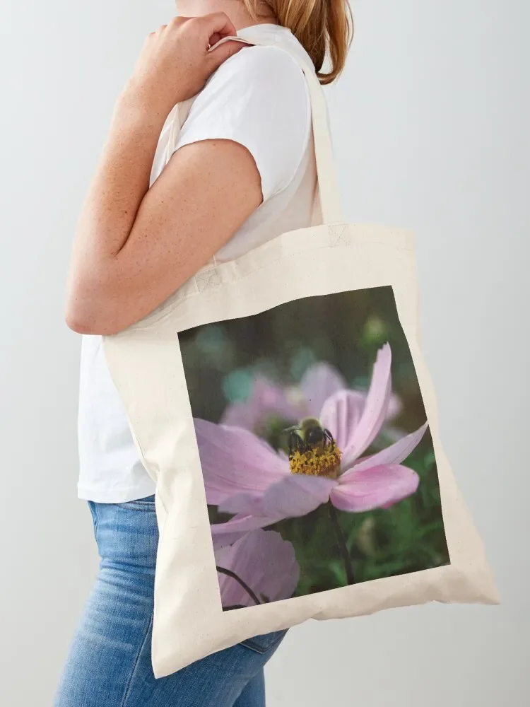 

Bee on Flower Tote Bag Shopper woman shopping bag canvas shopping bag tote university