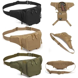 Tactical Waist Bag Concealed Pistol Gun Carry Pouch Holster Fanny Pack Sling Shoulder Bags for Outdoor Hunting Camping